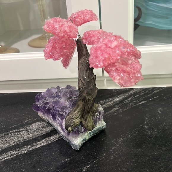 Rose qtz crystal tree - Picture 7 of 17